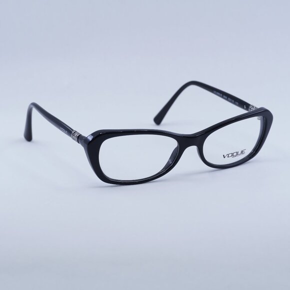 Vogue VO2960-B W44 Eyeglasses Black 52mm Cat Eye Frame - Picture 1 of 10